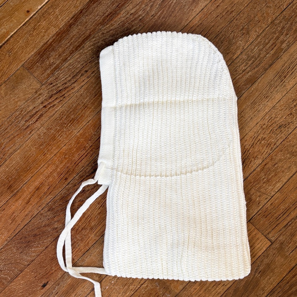 Sherpa and knit balaclava